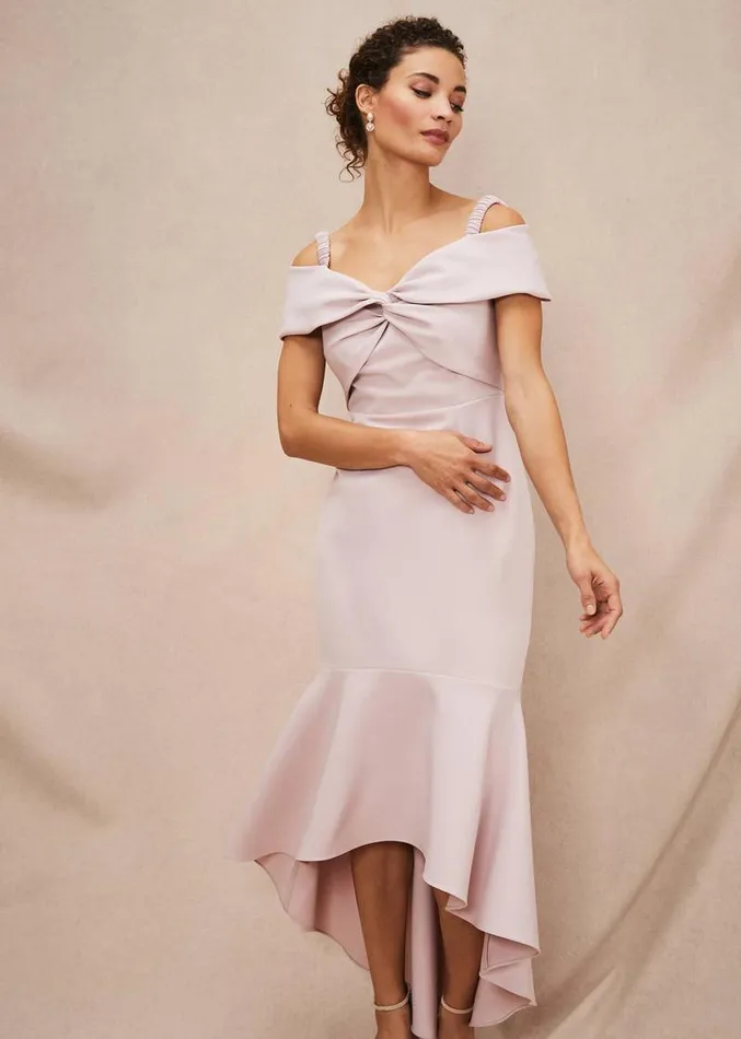 Zaya Off Shoulder Maxi Dress Antique Rose Women Phase Eight Dresses