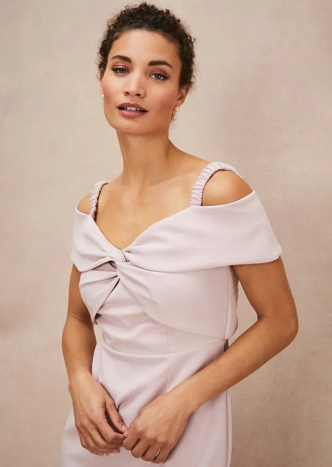 Zaya Off Shoulder Maxi Dress Antique Rose Women Phase Eight Dresses